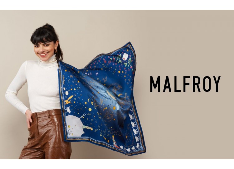 Maison Malfroy x Le Petit Prince : Une collection de foulards de luxe